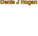 Hogan Denis J - Builder Search